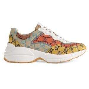 Gucci multi color rython sneakers